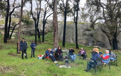 Noongar families on country for Ballogup flora and fauna surveys