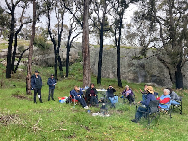 Noongar families on country for Ballogup flora and fauna surveys