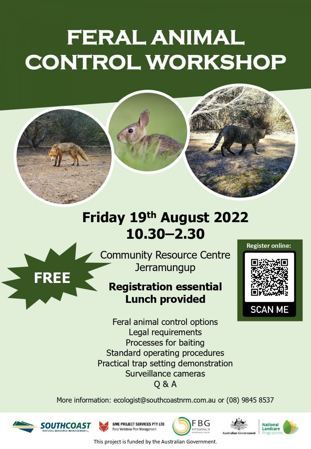 FERAL ANIMAL CONTROL South Coast Natural Resource Management