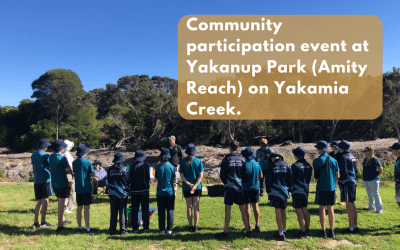 Students learn about managing urban waterways at Yakamia Creek